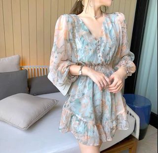 仙氣粉藍紗裙 Blue see through elegant sweet ops64223014338690110