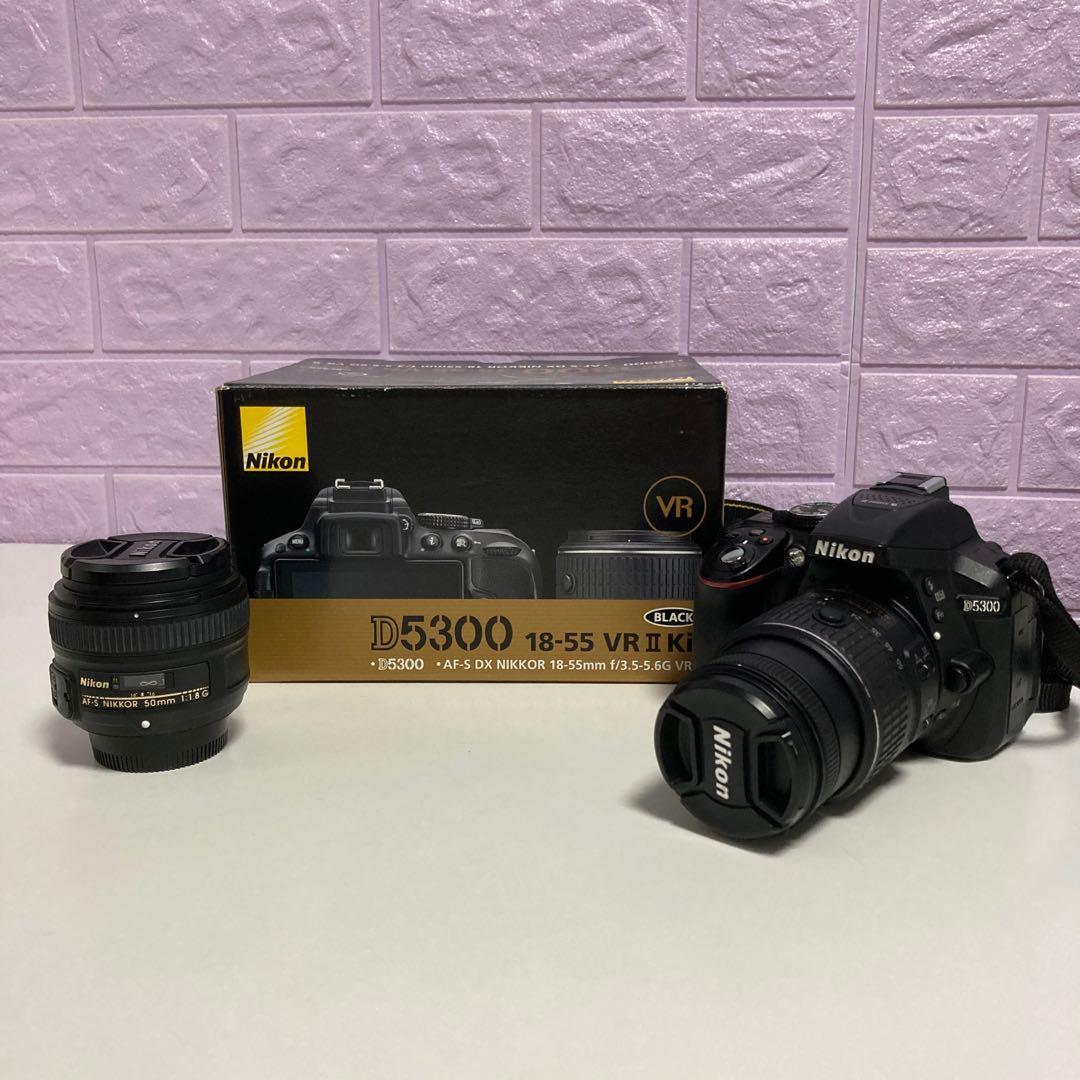 有盒有單Nikon 新手入門單反D5300 相機連18-55鏡頭Kit set 輕巧方便拍vlog專用, 攝影器材, 相機- Carousell