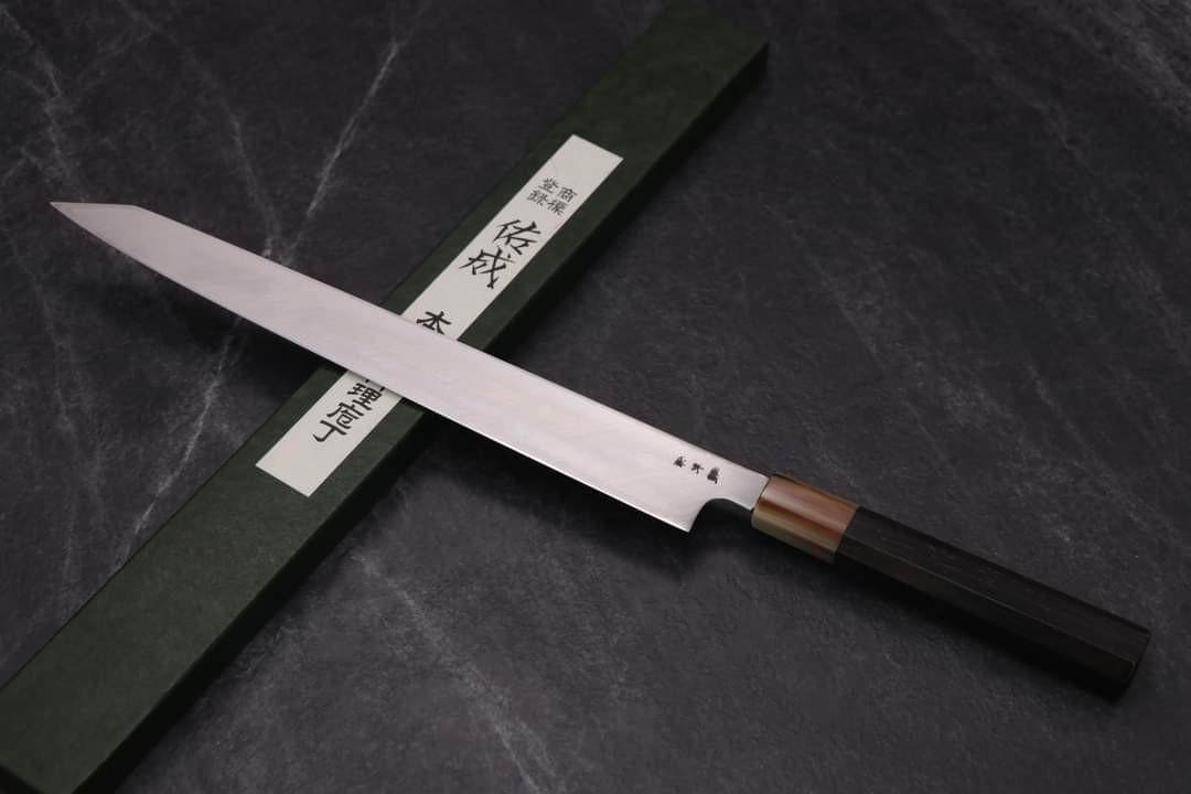 🇯🇵佑成SG2 粉末鋼劍型柳刃單鏡面300mm 黑檀八角白水牛💓日本高級廚刀