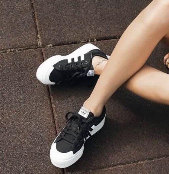 adidas platform black