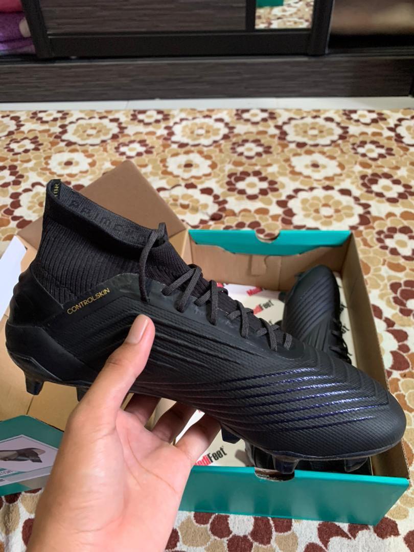 Adidas Predator All Black Men s Fashion Footwear Boots on Carousell