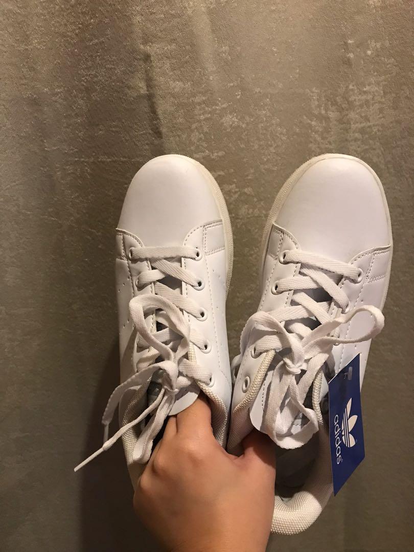 Adidas Stan Smith All White Women s Fashion Footwear Sneakers