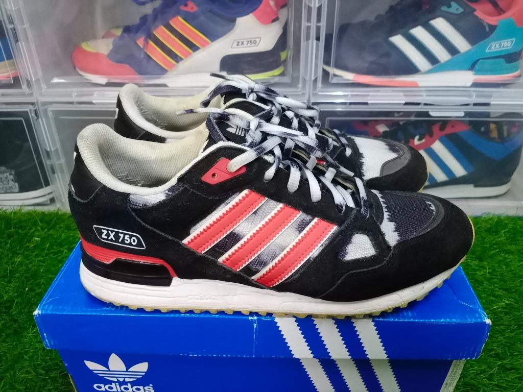 Adidas zx 750 black red clearance white