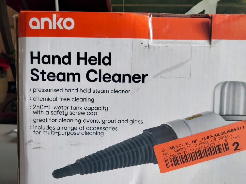 Anko Hand Held Steam Cleaner, TV & Home Appliances, Irons & Steamers on