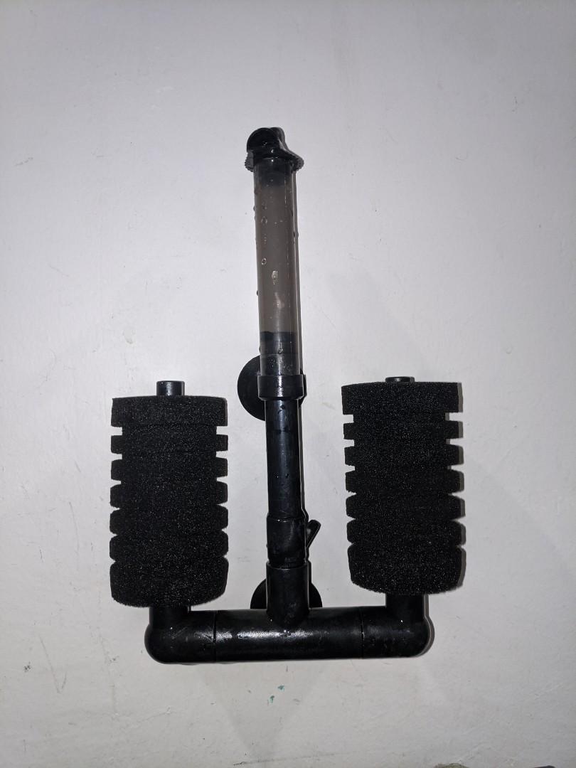 Aquarium set (Hob Filter, Sponge filter, Air pump, Auto feeder), Pet Supplies, Homes & Other Pet