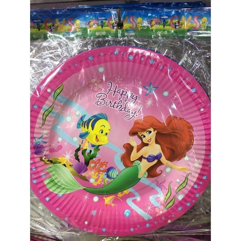 Ariel mermaid party needs (Category: Occasions & Party Supplies) located in Manila. Submitted by nadiness (Listing ID 1136527349, Image 1). Description: Mermaid party hat-40 Mermaid plate -50 Mermaid banderitas-35 Mermaid paper lootbag-65 Mermaid candy box-75 Mermaid Spaghetti box -75 Mermaid invitaton -30 Mermaid table cover -35.