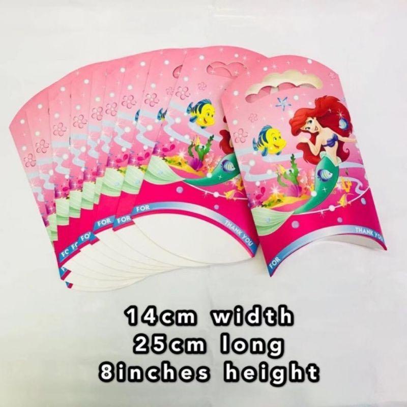 Ariel mermaid party needs (Category: Occasions & Party Supplies) located in Manila. Submitted by nadiness (Listing ID 1136527349, Image 3). Description: Mermaid party hat-40 Mermaid plate -50 Mermaid banderitas-35 Mermaid paper lootbag-65 Mermaid candy box-75 Mermaid Spaghetti box -75 Mermaid invitaton -30 Mermaid table cover -35.