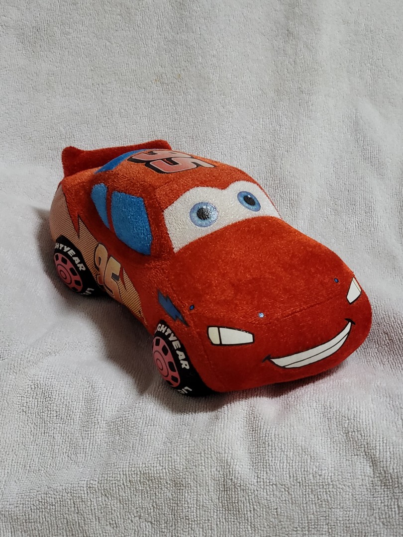 ★ Plush Welded Car Cars Flash McQueen Disney Pixar Nicotoy Length 20cm