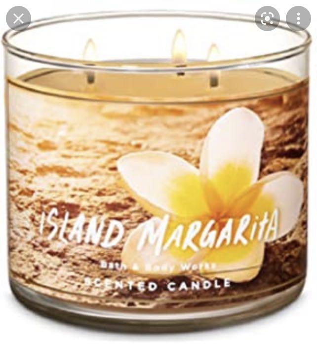Bath & Body Works Scented Candle (3 wicks) Island Margarita (Chandelle  Parfumee), Furniture & Home Living, Home Fragrance on Carousell