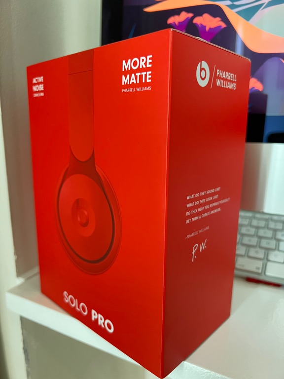 Beats Solo Pro Wireless Noise Cancelling Headphones (Pharell Williams  Edition - More Matte RED), Audio, Headphones u0026 Headsets on Carousell