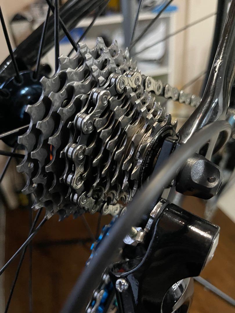 Degrease bike online cassette
