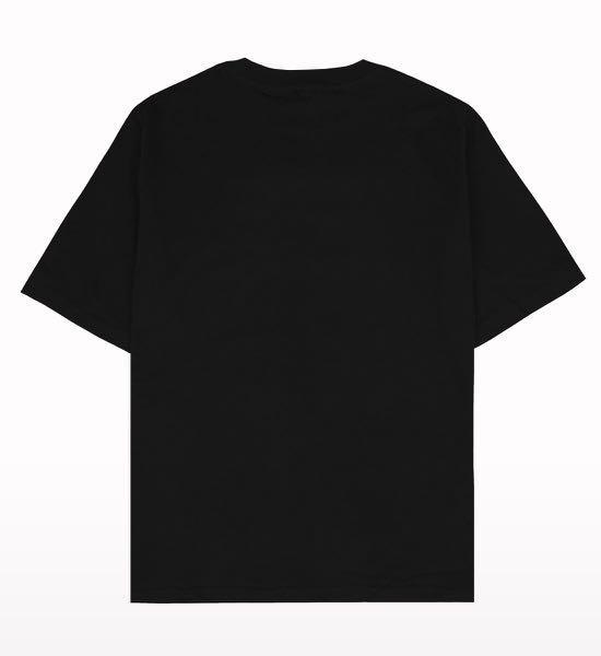 black oversized shirt