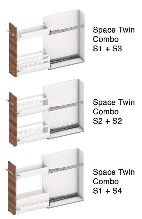 Blum Space Twin spice rack, Furniture & Home Living, Furniture, Shelves