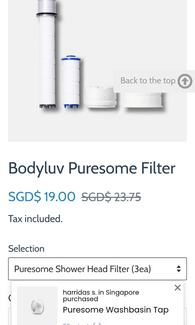 Korean shower filters Korean Bodyluv compatible, Furniture & Home