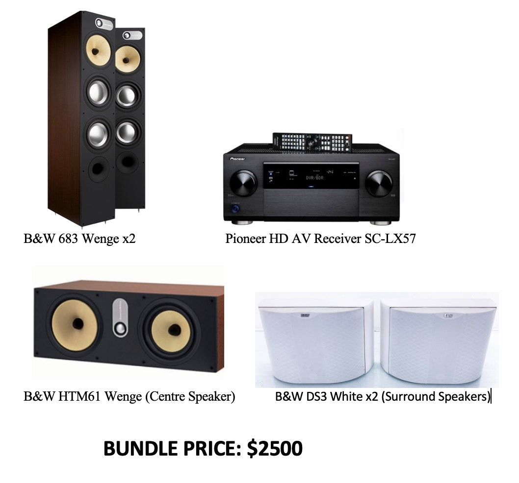 Bowers & Wilkins Speakers Setup Bundle, Audio, Soundbars, Speakers