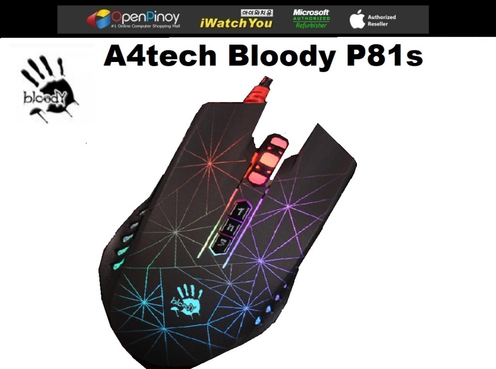 Brandnew A4Tech Bloody P81s RGB Gaming Mouse, Computers & Tech, Parts ...