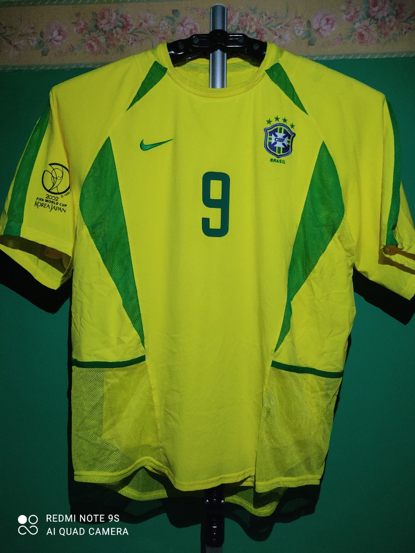 Brazil 2002 -2004 Home football shirt jersey Player Issue dual layer Nike  size L