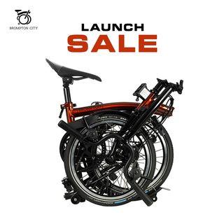 Brompton Black Edition C Line Explore (M6L/S6L/H6L/H6R) - Flame Lacquer, Black Lacquer, Gloss Black, Turkish Green