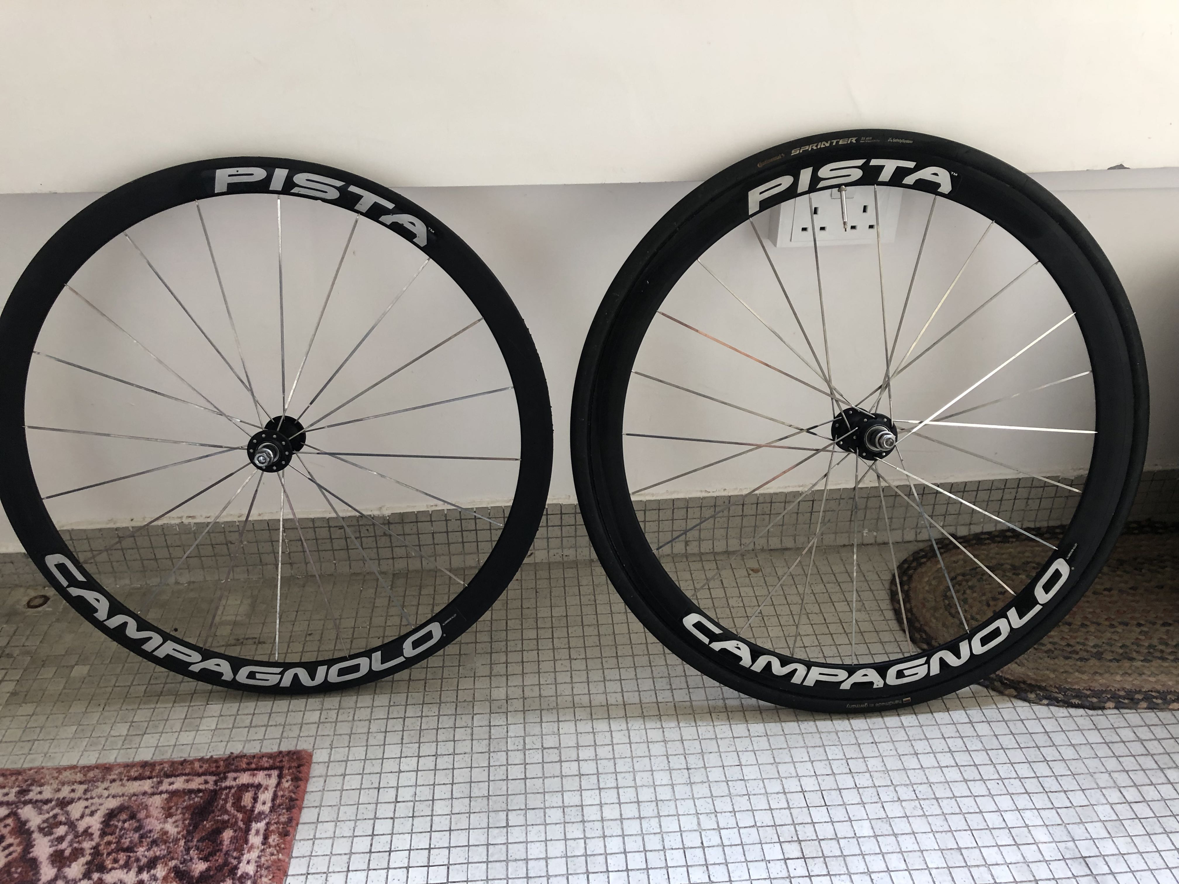 Campagnolo Pista track wheelset 700c tubular wheelset mint