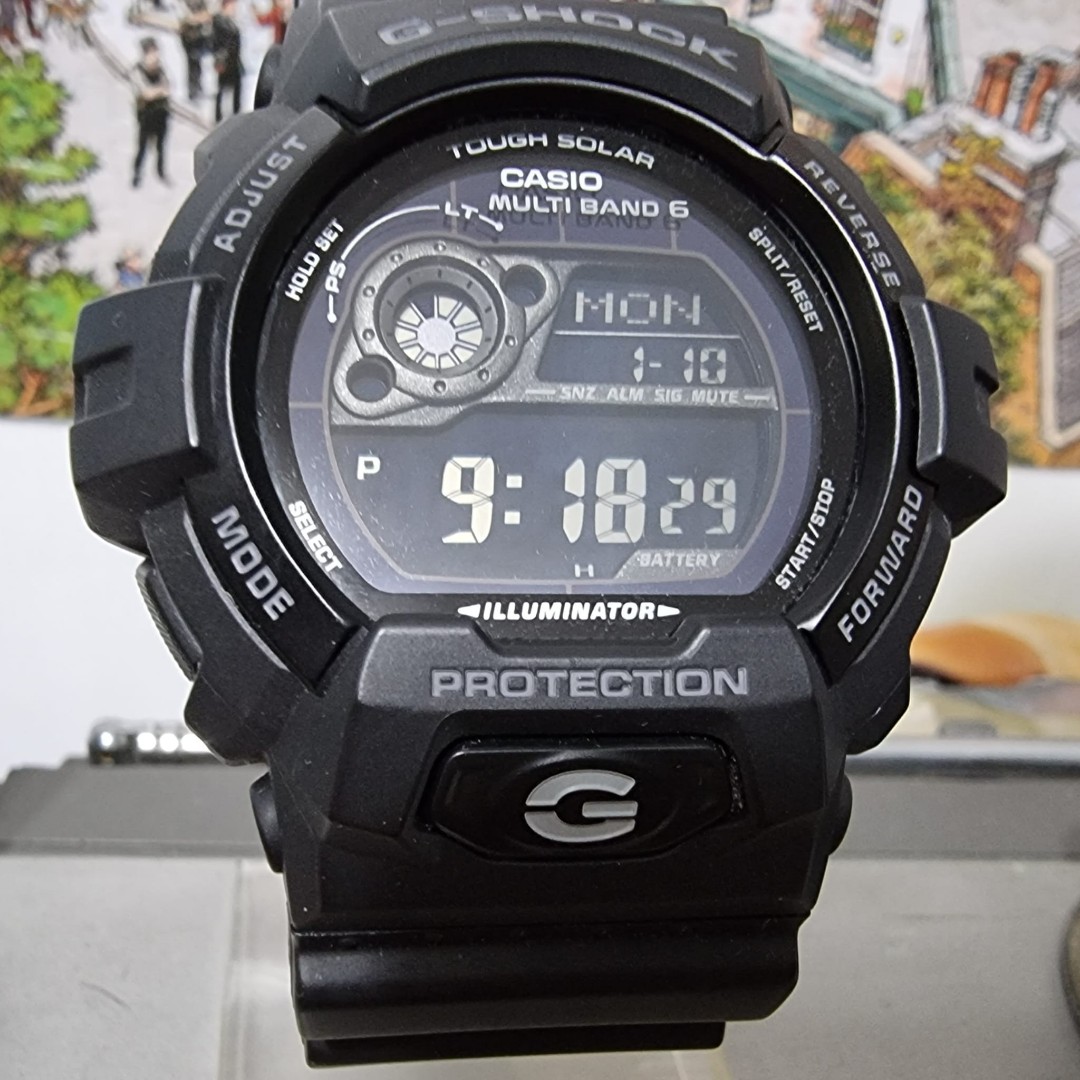CASIO G-SHOCK Radio Solar GW-8900A-1JF Black (太陽能電款及世界六局電波接收Multi Band 6)  Price 售價: HKD 1000 (私人珍藏，保養良好), 男裝, 手錶及配件, 手錶- Carousell