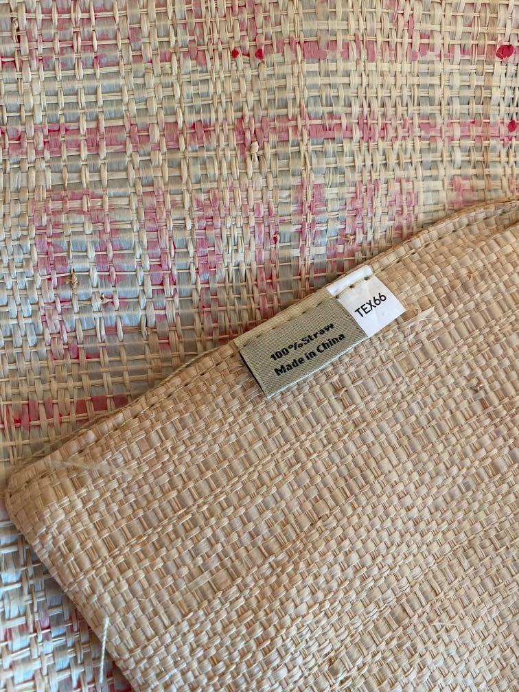 Christian Dior Dioriviera Straw Book Tote Bag in Red, Luxury, Bags