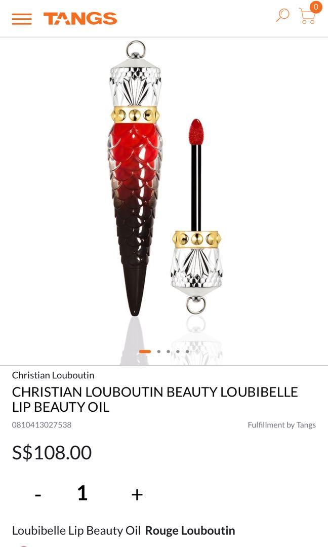 Review, Louboutin Loubibelle Lip Beauty Oil in Rouge Louboutin