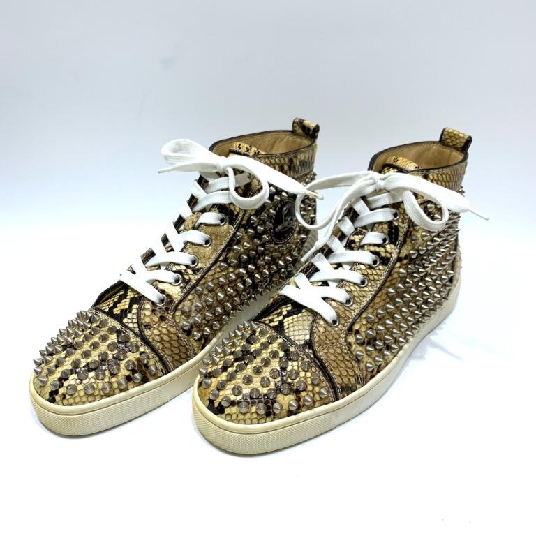 Christian louboutin snakeskin sneakers online