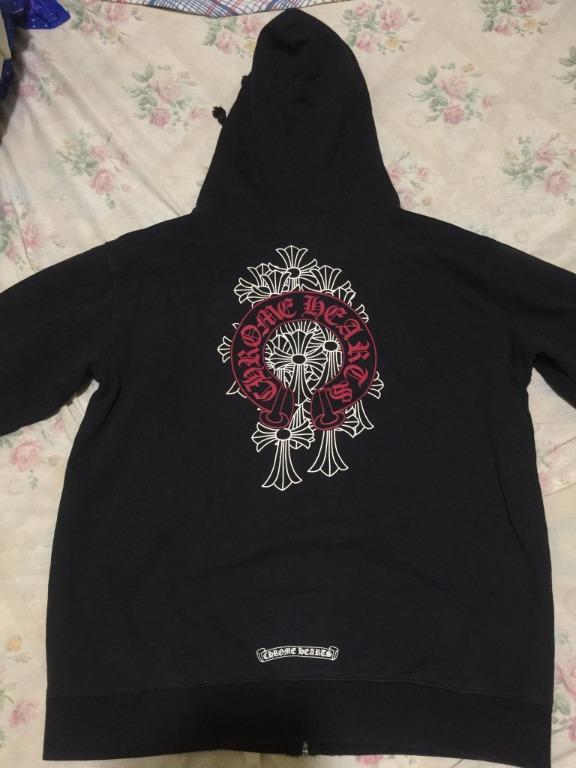 chrome hearts red hoodie
