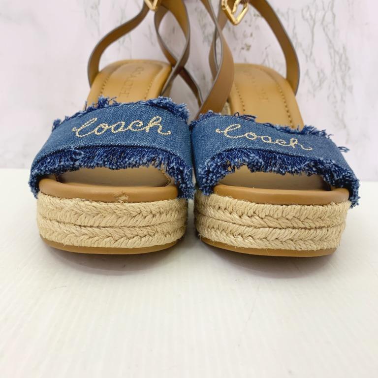 Coach denim wedges 2025