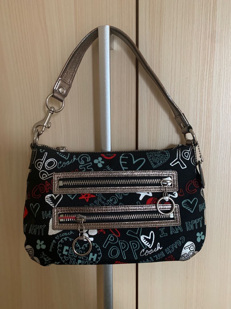 Black Coach Poppy Limited Edition Sequined Handabg – RvceShops Revival
