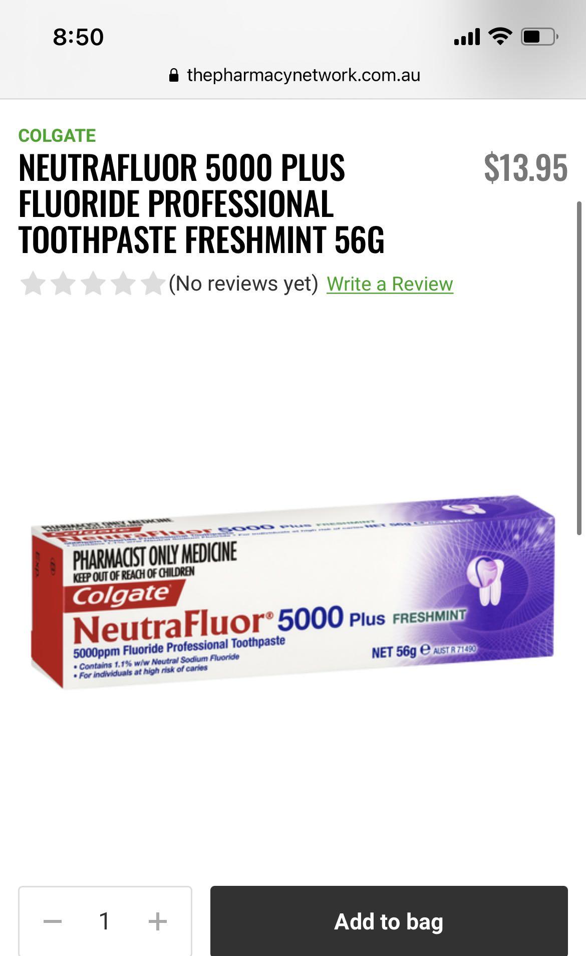 Colgate NeutraFluor 5000 Plus Toothpaste, Beauty & Personal Care, Oral