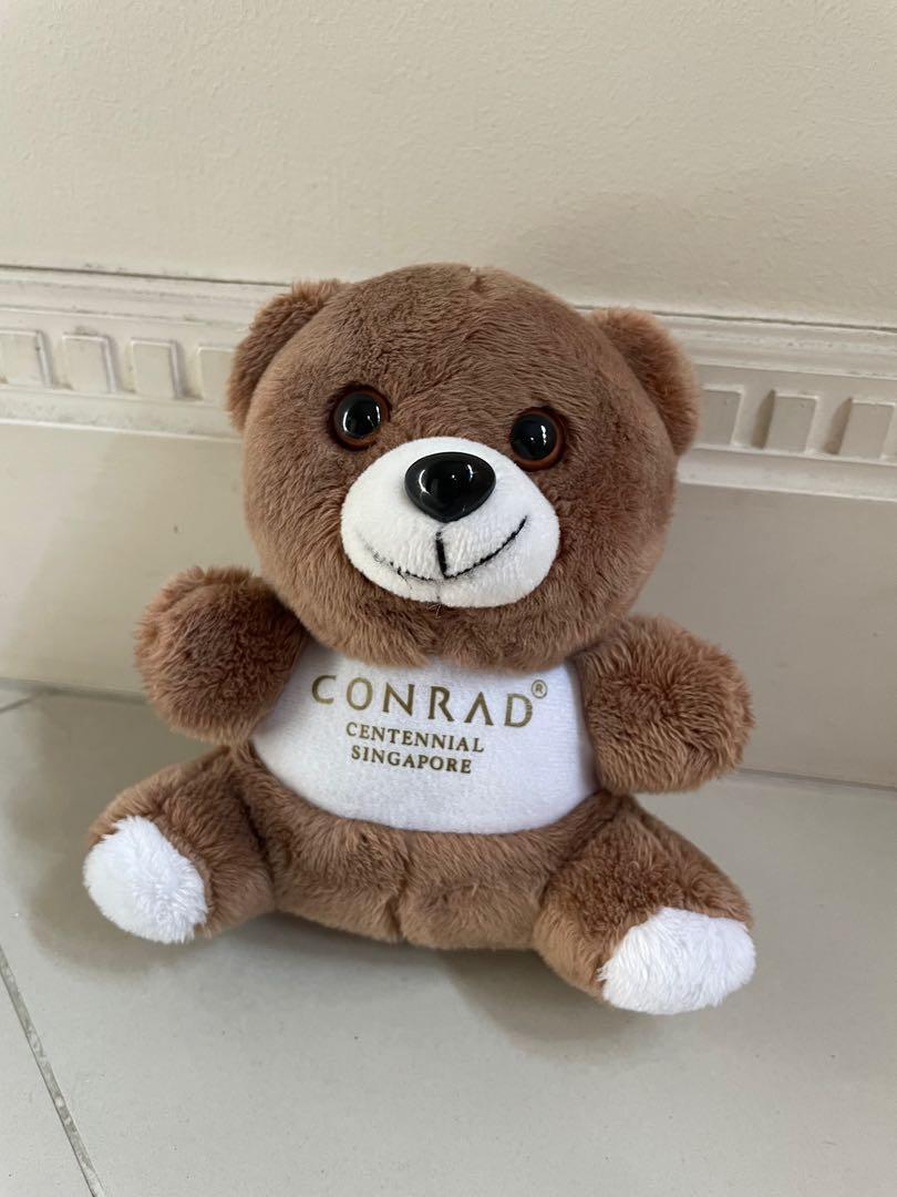 Adorable Conrad Centennial Hotel Singapore Plush Teddy Bear; Super-fast Shipping 