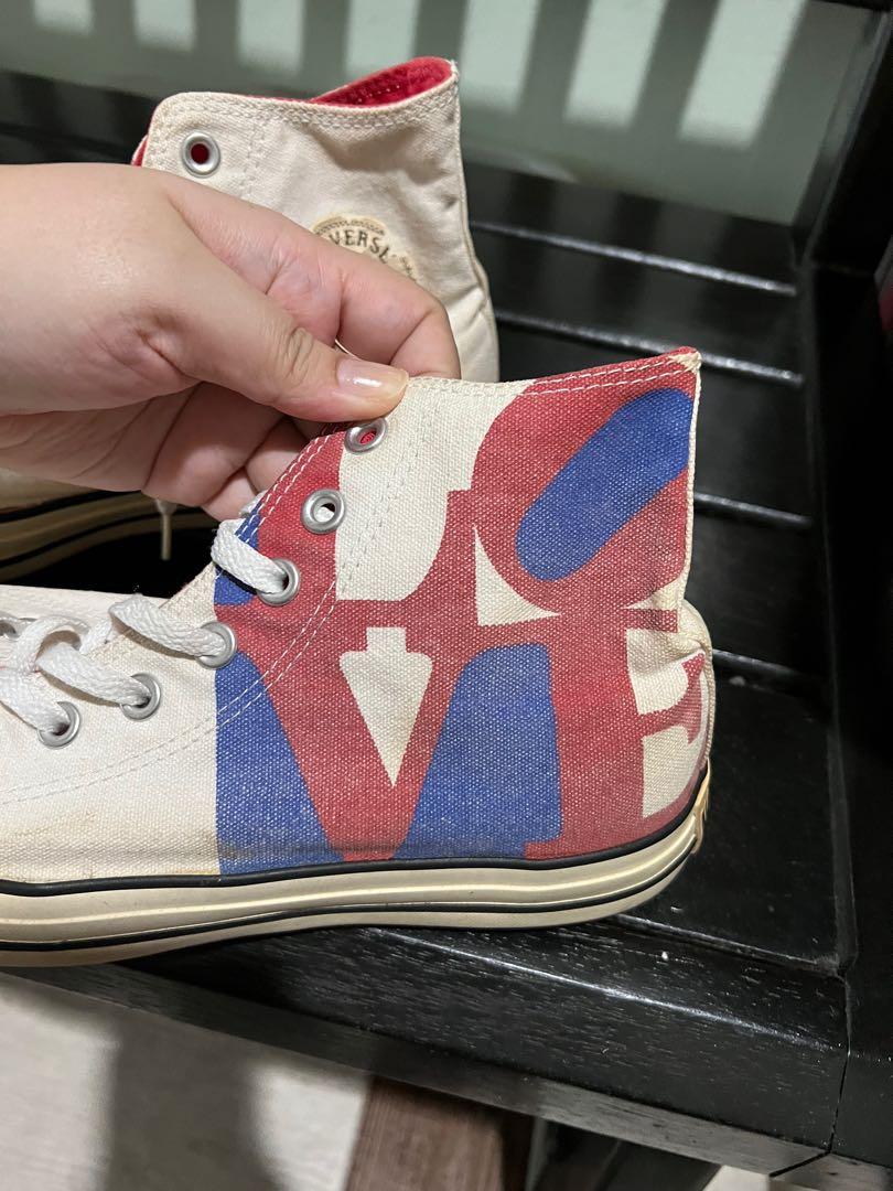 Converse limited edition LOVE design highcut shoes
