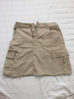 Cotton On Khaki Cargo Skirt