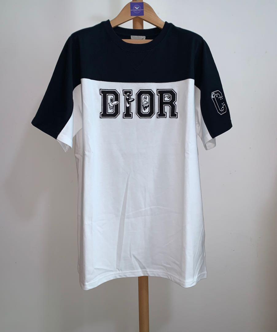 Dior Homme White CD Icon Embroidered Cotton Crew Neck TShirt M Christian  Dior Homme  TLC