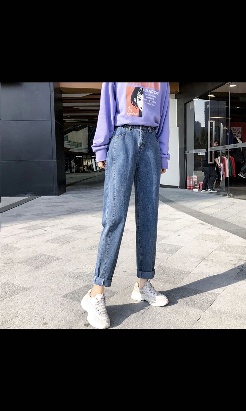 Denim Mom/Straight cut Jeans, Women's 