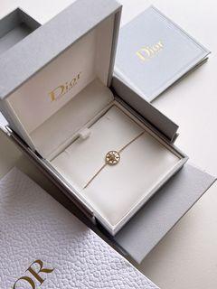 Dior 18k Yellow Gold Diamond & Mother-of-Pearl Rose Des Vents Ring New  $3650