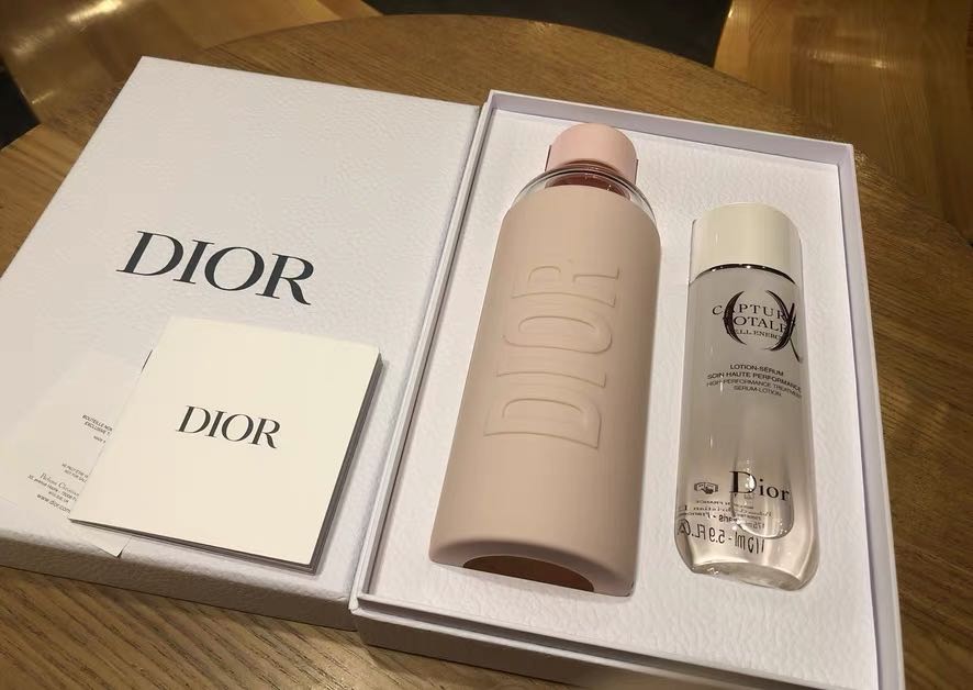 Dior Water Bottle + Serum Set, Beauty & Personal Care, Face, Face Care