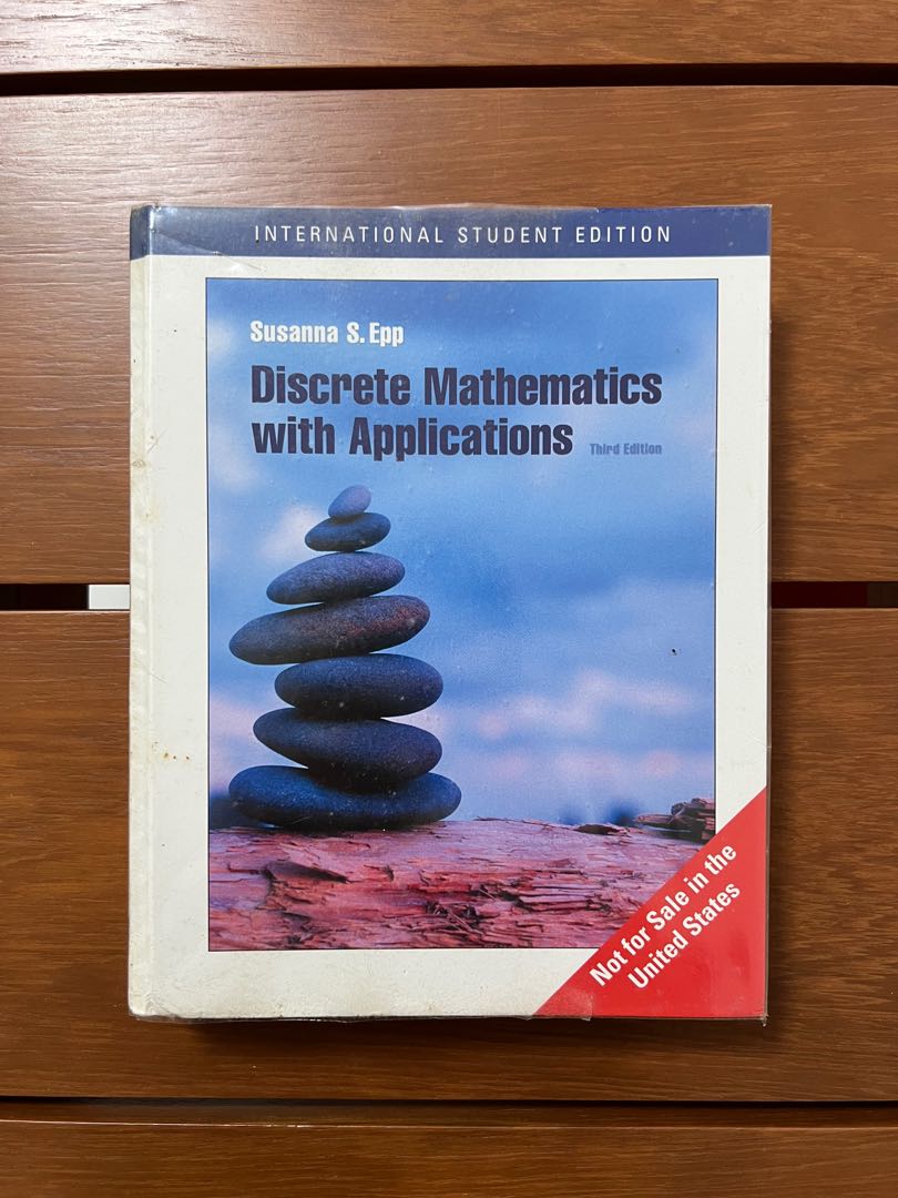 Applications　Toys,　by　Discrete　on　Textbooks　Mathematics　Hobbies　Susanna　with　Magazines,　S.　Epp,　Books　Carousell