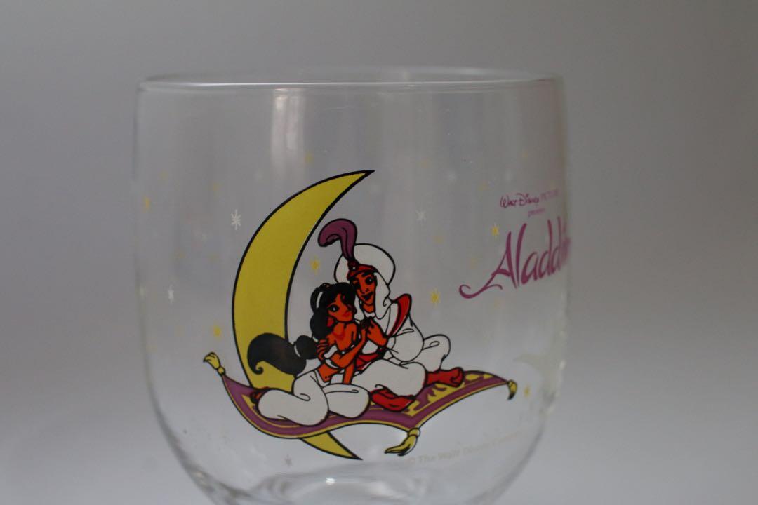 Disney Aladdin and Mickey Mouse Glasses (Category: Dinnerware & Cutlery) located in Quezon City. Submitted by irisandbarry (Listing ID 1136470394, Image 2). Description: 4.4”-H 3”-D (Aladdin) 3.5”-H 3.3”-D (Mickey Mouse).