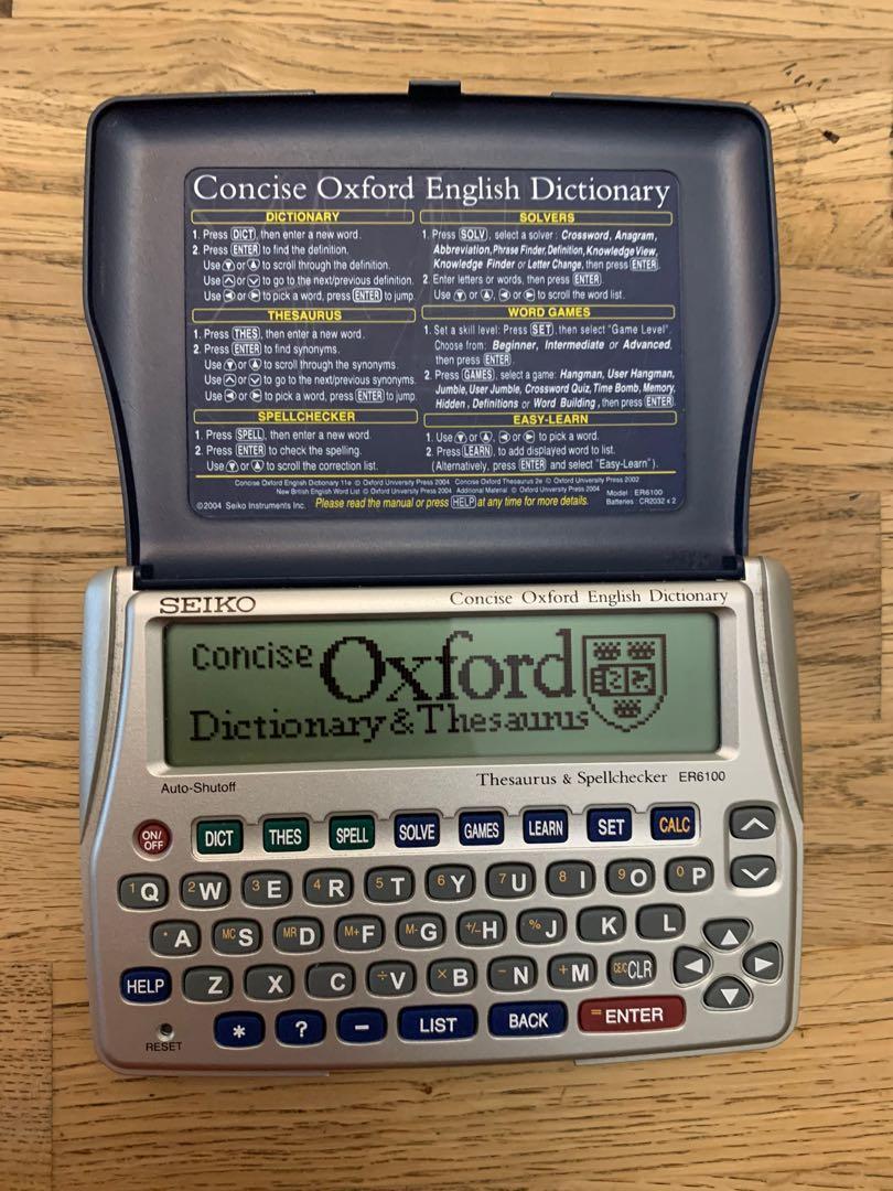 English EDictionary Seiko ER6100, TV & Home Appliances, Other Home