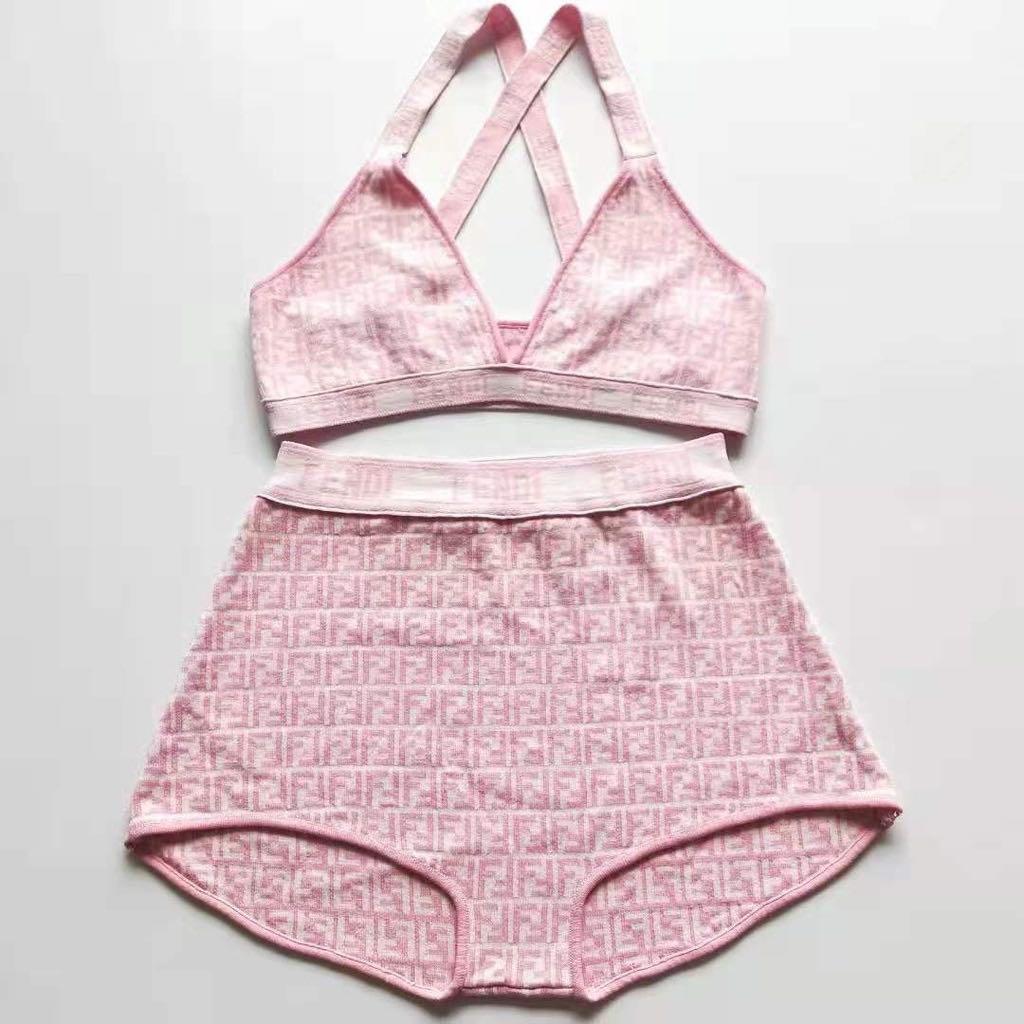 Fendi high waisted swimsuit discount