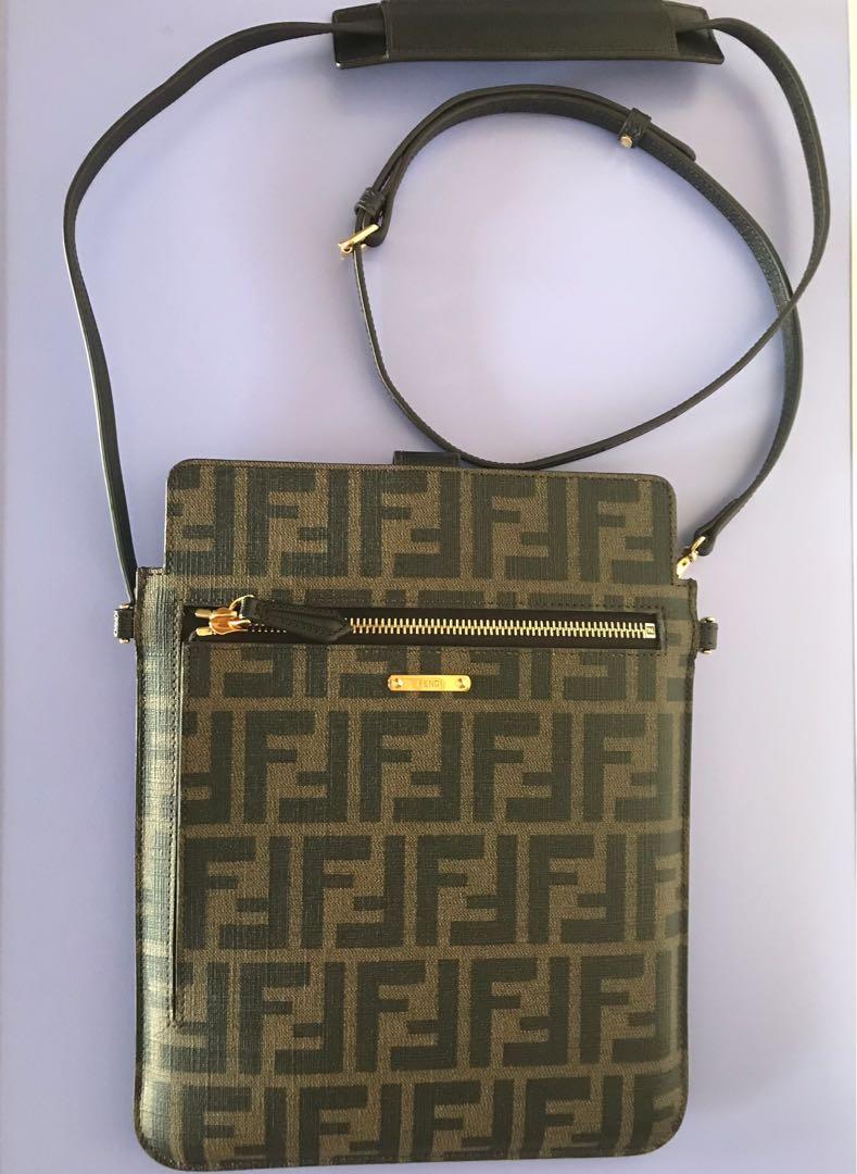 fendi brown crossbody bolsa
