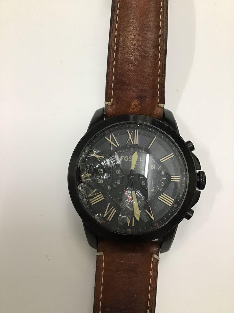 Fossil watch broken glass