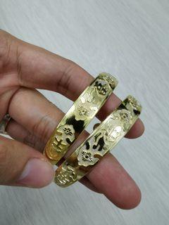 Gold-plated wedding jewellery bracelet