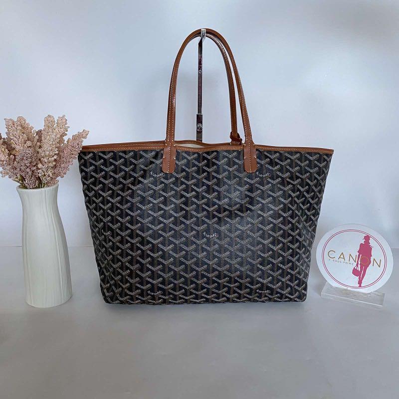 Goyard St. Louis PM Black/Tan. Made in France, Luxury, Bags & Wallets on  Carousell