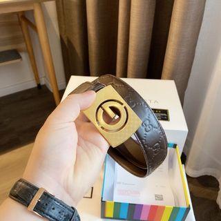 GUCCI men's belt made in Italy with tag box and invoice