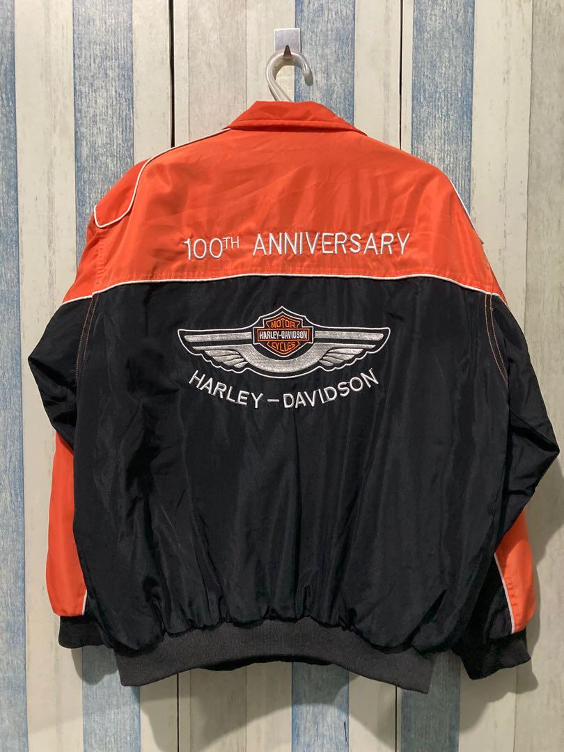 Harley Davidson 100th Anniversary Racing Jacket, Men's Fashion, Coats,  Jackets and Outerwear on Carousell