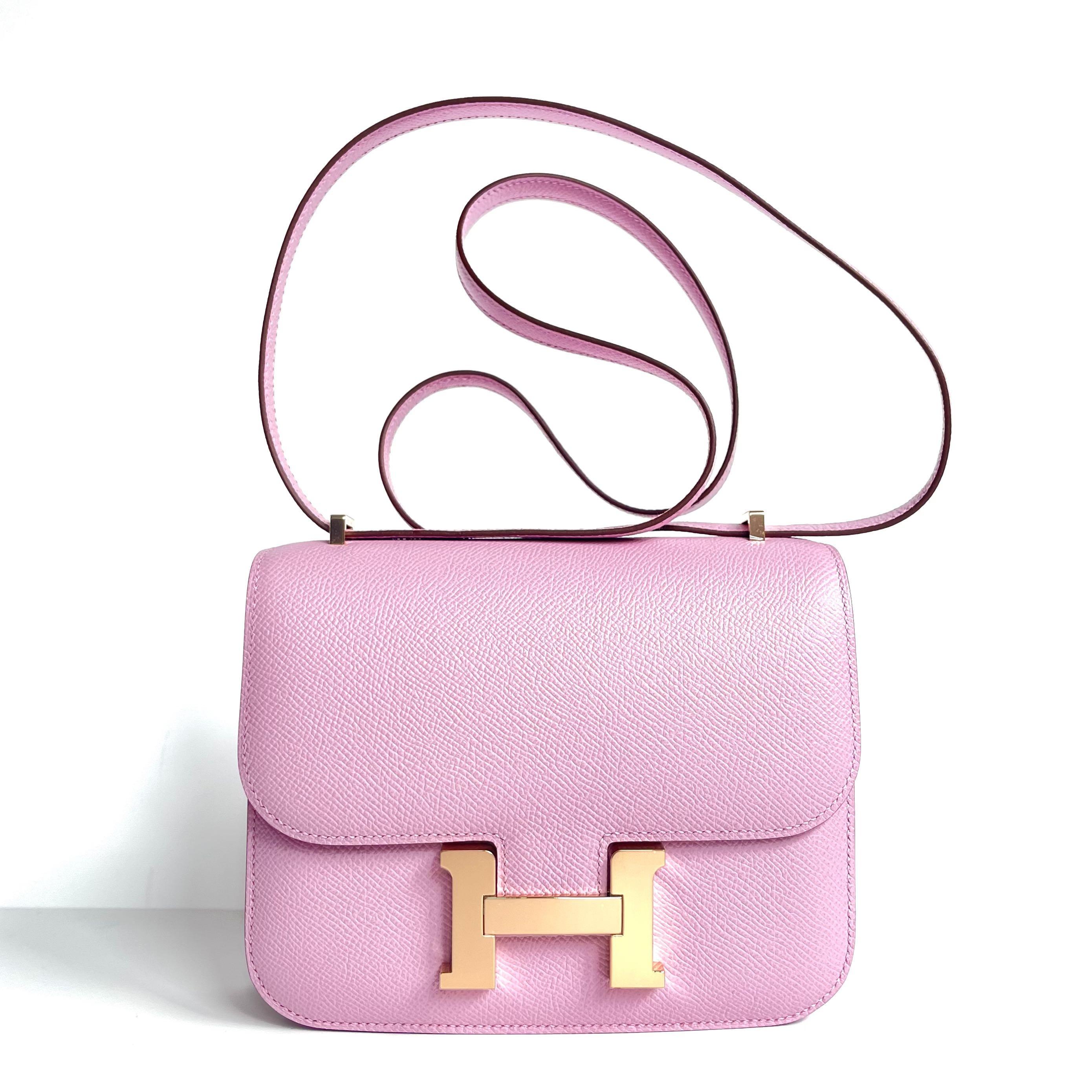 Hermes Constance 18 Mini Mauve Sylvestre Epsom Gold Hardware #D - Vendome  Monte Carlo