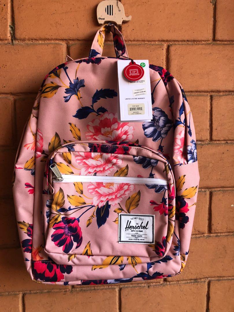 Herschel pink floral sales backpack